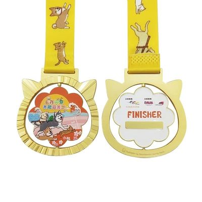 購入 完成 ペットスポーツ 慈善 パーソナライズド ランニング メダル 旋回メダル オンライン製造