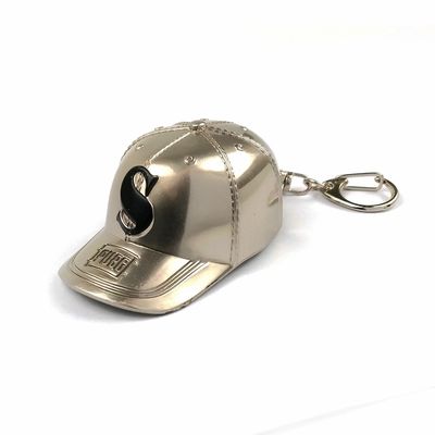 購入 カスタマイズされた単一の金属色キャップロゴデザイン 丸いキーリングループ 丸い形 オンライン製造