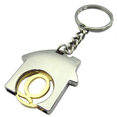 購入 ショッピングカート ハウス 形 の トロッリー の 硬貨 キーリング  Functional and Fun Accessory オンライン製造