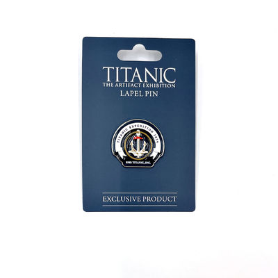 購入 Lapel Pin for Titanic Enthusiasts Customizable Soft Enamel Badge for Movie Themes Free Design Service Availabl オンライン製造